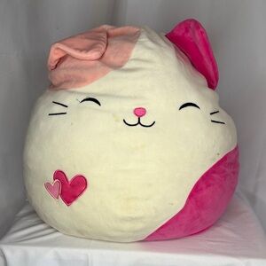Squishmallows Susan Q the Cat Plush Toy – 16” Large (Valentine Edition) 💕